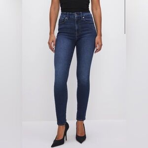 Good American Always Fits Good Legs Dark Blue Skinny Jeans